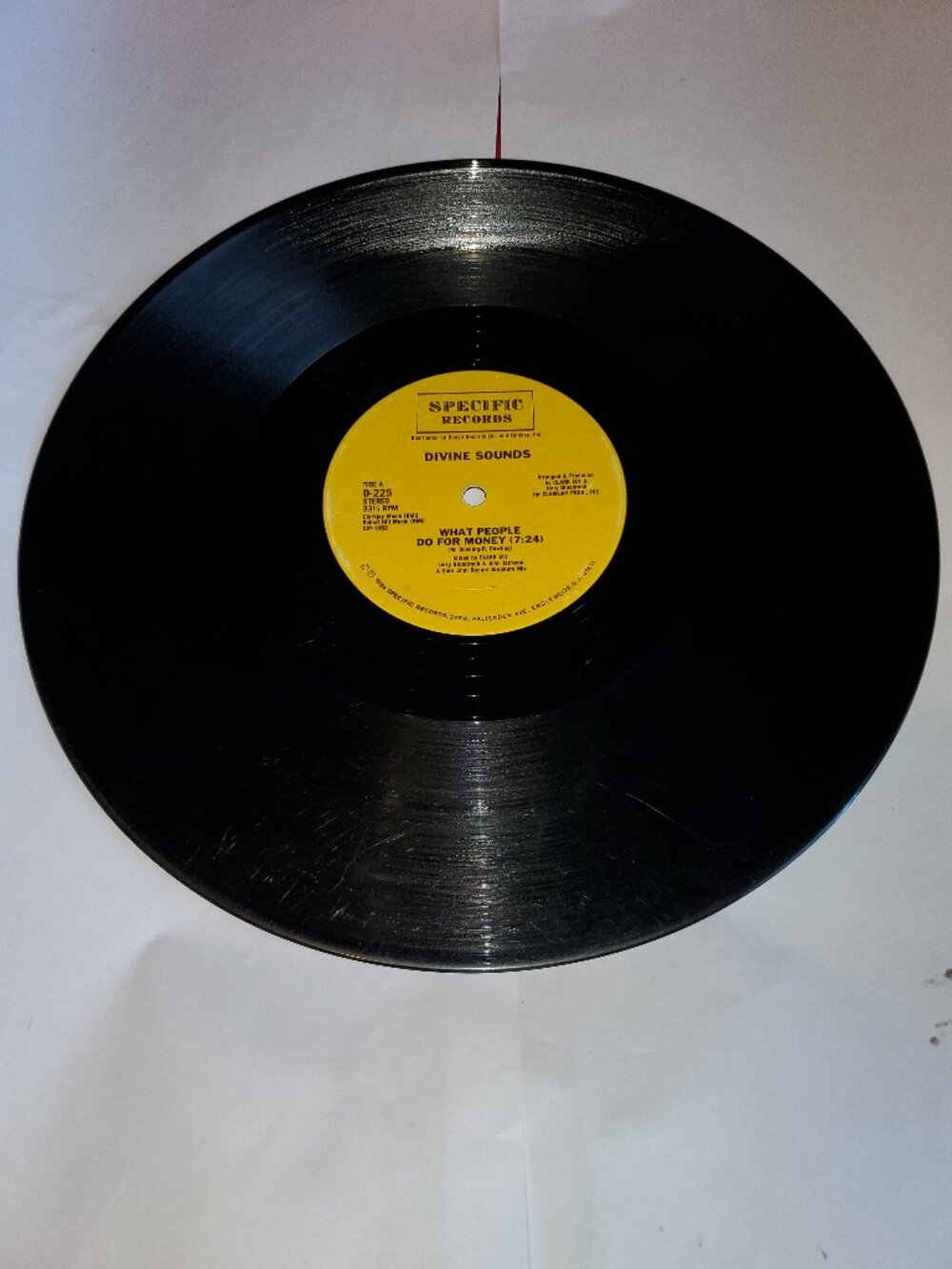 USED SPECIFIC RECORDS DIVINE SOUND D-255 DOLLAR BILL D-255 VINYL RECORD